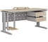 Стол офисный Kobor L2-160/60 aluminum/natural 212356 2
