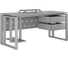 Стол офисный Kobor O2-100/60 aluminum/chicago 213559 2