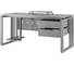 Стол офисный Kobor O2-100/60 aluminum/chicago 213559 3