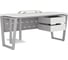Стол офисный Kobor OTR-140/60 aluminum/premium 214372 2