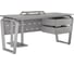 Стол офисный Kobor TB-80/70 aluminum/chicago 214813 2