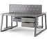 Стол офисный Kobor TR/2-80/160 graphite/chicago 217212 3