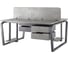 Стол офисный Kobor TB/2-80/120 graphite/chicago 218030 2