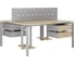 Стол офисный Kobor P/2-80/120 aluminum/natural 216096 2