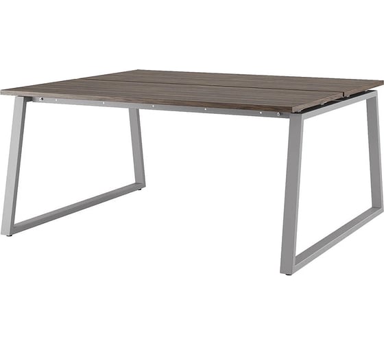 Стол офисный Kobor TR/2-80/160 aluminum/charlston 217379