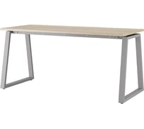 Стол офисный Kobor TR-100/80 aluminum/natural 214031
