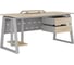 Стол офисный Kobor TR-100/80 aluminum/natural 214031 2