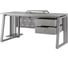 Стол офисный Kobor TS2-180/60 aluminum/chicago 215643 3