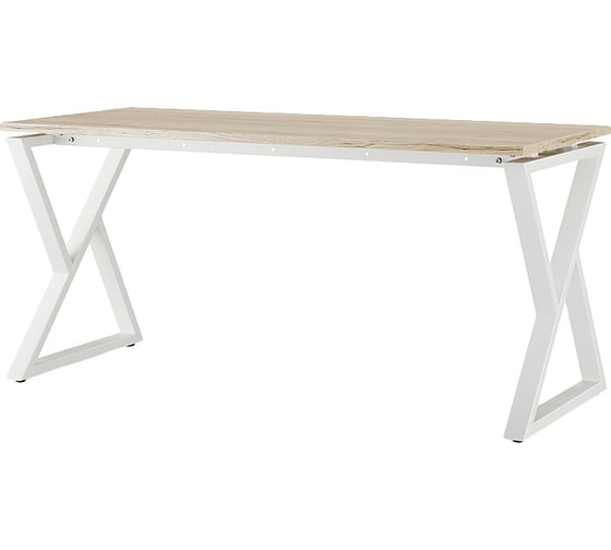 Стол офисный Kobor W-180/60 white/natural 211629