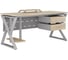 Стол офисный Kobor W-180/60 aluminum/natural 211525 2
