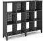 Стеллажная система Kobor SQ-3Х4 black/wood 221508 1
