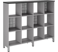 Стеллажная система Kobor SQ-3Х4 aluminum/wood 221512