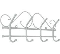 Настенная вешалка ЗМИ Ажур 4 цвет белый ВНА200Б