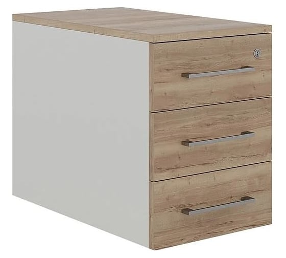 Тумба приставная Kobor TS3-40/60 white/natural 220559