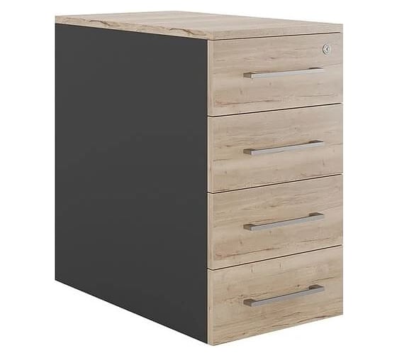 Тумба приставная Kobor TS4-40/50 black/natural 220582