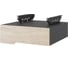 Тумба подвесная Kobor на 1 ящик T-1 black/natural 230442 1