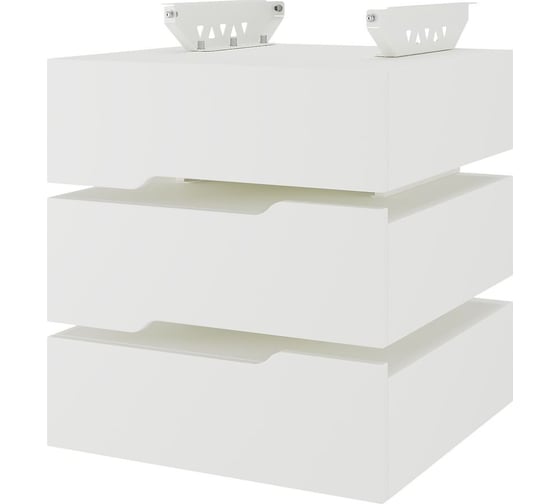 Тумба подвесная Kobor на 3 ящика T-3 white/premium 230479