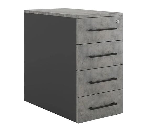 Тумба приставная Kobor TS4-40/50 black/chicago 221640