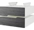 Тумба подвесная Kobor на 2 ящика T-2 white/wood 230484 1