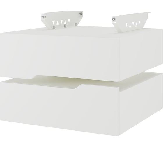 Тумба подвесная Kobor на 2 ящика T-2 white/premium 230478