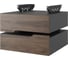 Тумба подвесная Kobor на 2 ящика T-2 black/charlston 230446 1