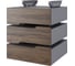 Тумба подвесная Kobor на 3 ящика T-3 graphite/charlston 230461 1