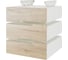 Тумба подвесная Kobor на 3 ящика T-3 white/natural 230488 1