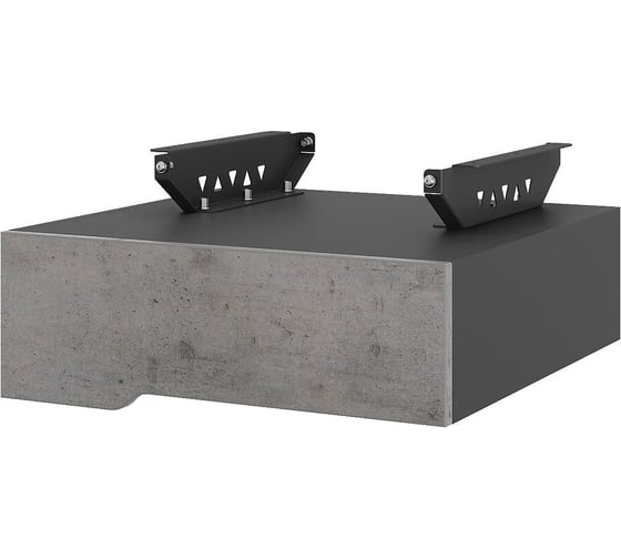 Тумба подвесная Kobor на 1 ящик T-1 black/chicago 230436