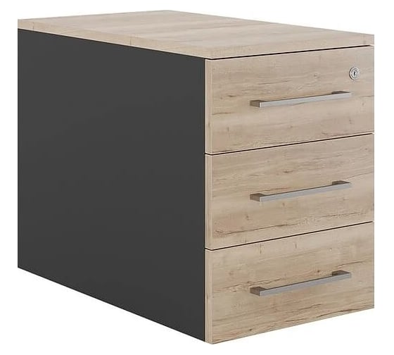 Тумба приставная Kobor TS3-40/70 black/natural 220488