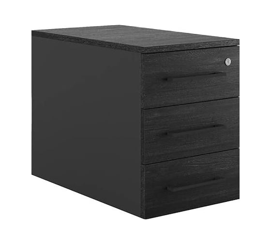 Тумба приставная Kobor TS3-40/50 black/wood 221574