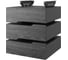 Тумба подвесная Kobor на 3 ящика T-3 black/wood 230441 1