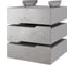 Тумба подвесная Kobor на 3 ящика T-3 aluminum/chicago 230467 1