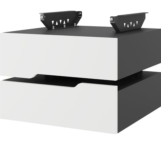 Тумба подвесная Kobor на 2 ящика T-2 black/premium 230434