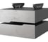 Тумба подвесная Kobor на 2 ящика T-2 black/chicago 230437 1