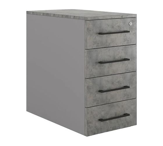 Тумба приставная Kobor TS4-40/50 aluminum/chicago 221678