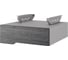 Тумба подвесная Kobor на 1 ящик T-1 aluminum/wood 230468 1