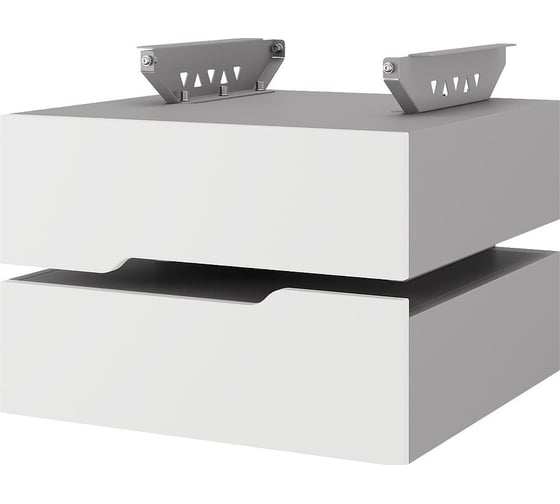 Тумба подвесная Kobor на 2 ящика T-2 aluminum/premium 230463