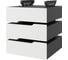 Тумба подвесная Kobor на 3 ящика T-3 black/premium 230435 1