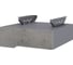 Тумба подвесная Kobor на 1 ящик T-1 graphite/chicago 230451 1