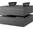 Тумба подвесная Kobor на 2 ящика T-2 black/wood 230440 1