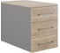 Тумба приставная Kobor TS3-40/70 aluminum/natural 220536 1