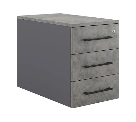 Тумба приставная Kobor TS3-40/80 graphite/chicago 221586
