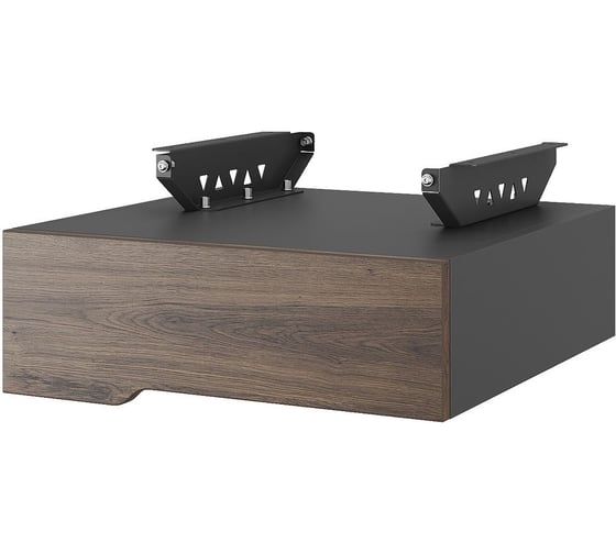 Тумба подвесная Kobor на 1 ящик T-1 black/charlston 230445