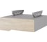 Тумба подвесная Kobor на 1 ящик T-1 aluminum/natural 230471 1