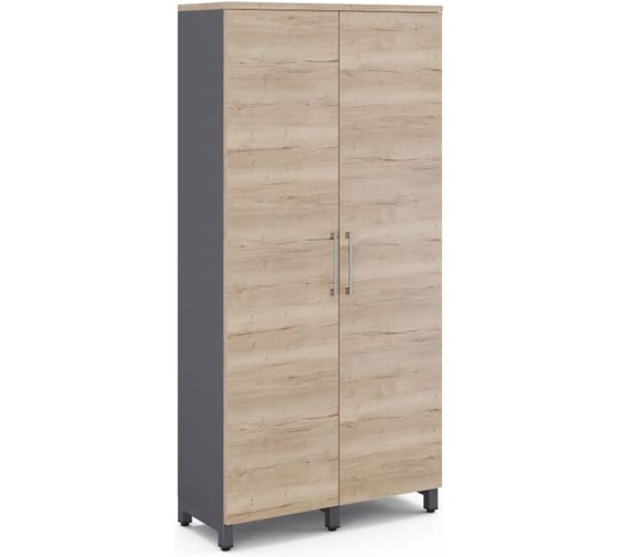 Шкаф распашной Kobor HR/5-90/60/M graphite/natural 221040
