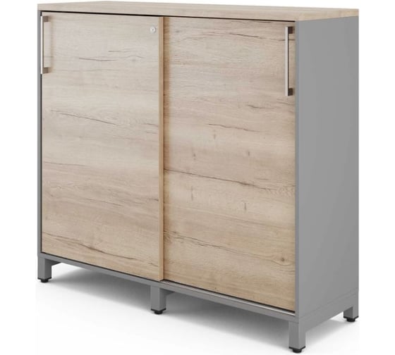 Шкаф-купе Kobor HK/3-120/60/M aluminum/natural 220962