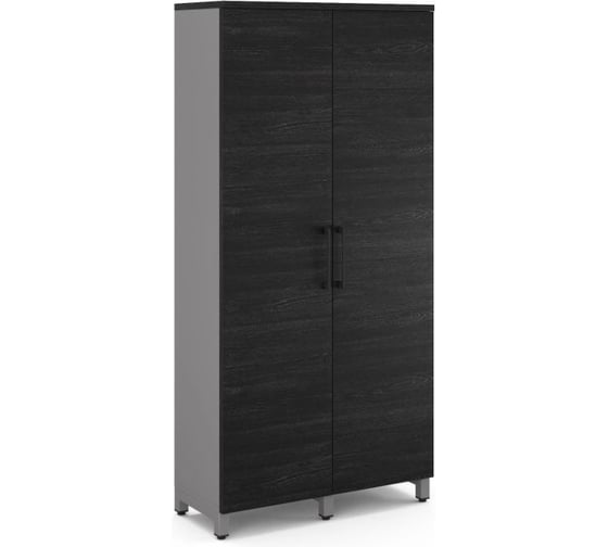 Шкаф распашной Kobor HR/5-90/60/M aluminum/wood 221966