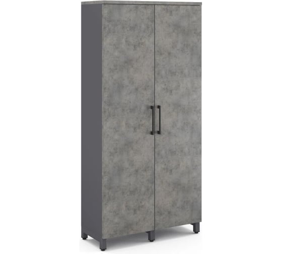 Шкаф распашной Kobor HR/5-90/60/M graphite/chicago 221948