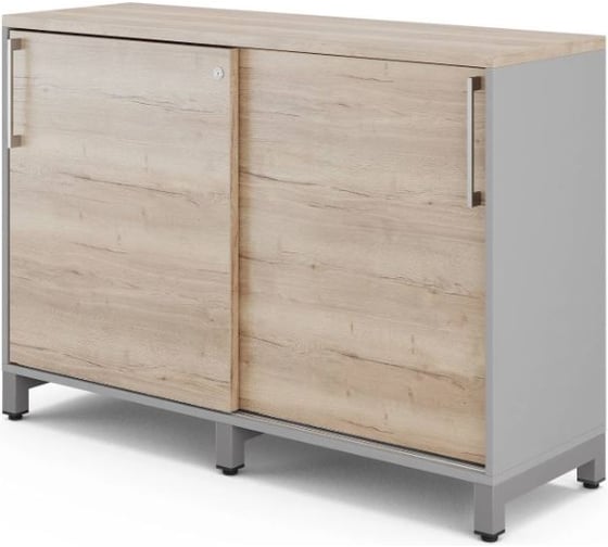Шкаф-купе Kobor HK/2-120/60/M aluminum/natural 220840