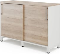 Шкаф-купе Kobor HK/2-120/60/M white/natural 220866